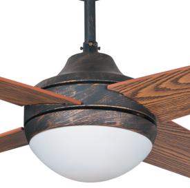 Ventilador Eolo Marron Rustico Fabrilamp Ø112cm