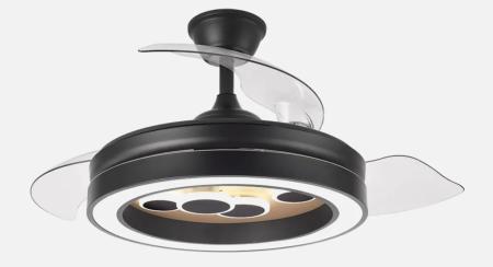 Ventilador Cupido Fabrilamp Negro - Motor DC Ø107cm