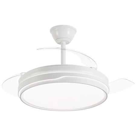 Ventilador retractil ALEMAR Lima Blanco Luz LED Ø50-106 cm