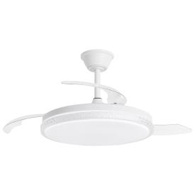 Ventilador retractil ALEMAR Nova Blanco Luz LED Ø50-107 cm