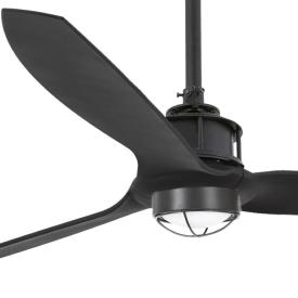 Ventilador Justfan Negro Faro + Kit de luz 128cm.Ø