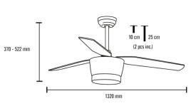 Ventilador Levanto MIMAX Ø132cm