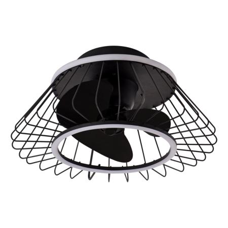 Ventilador de techo ALEMAR Malabo Negro Luz LED Ø50 cm