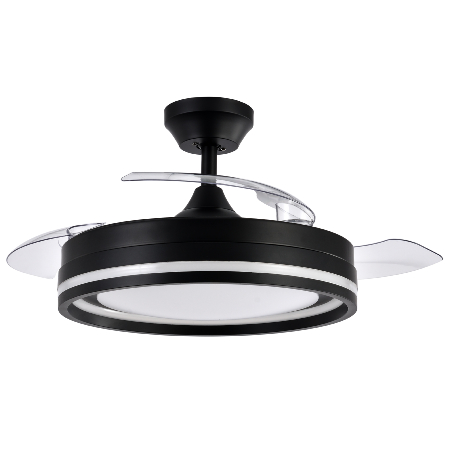 Ventilador Cerrato Fabrilamp Negro - Motor DC Ø107cm