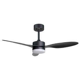 Ventilador de techo ALEMAR Valcano Negro Luz LED Ø107 cm