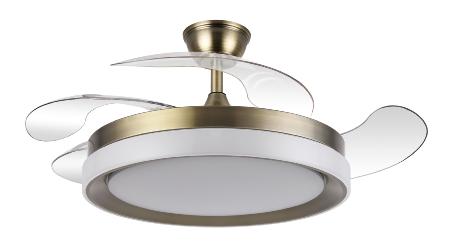 Ventilador Zenit Fabrilamp Cuero - Motor DC Ø50-107cm