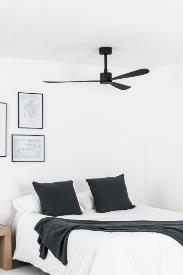 Ventilador AMELIA Negro FARO - Motor DC - sin luz Ø132cm