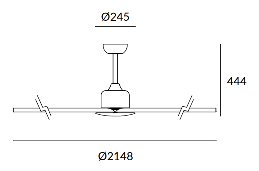 medidas ventilador Handia Leds-c4