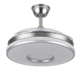 Ventilador Dani Fabrilamp Niquel - Motor DC Ø108cm