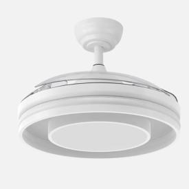 Ventilador Pitufo RGB Fabrilamp Blanco - Motor DC Ø107cm