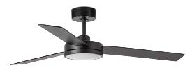 Ventilador Barth Negro FARO - Motor DC. luz LED 132cm. Ø