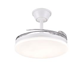 Ventilador Retractil Chloe-S Blanco P&B - Motor DC. 40-92cmØ.