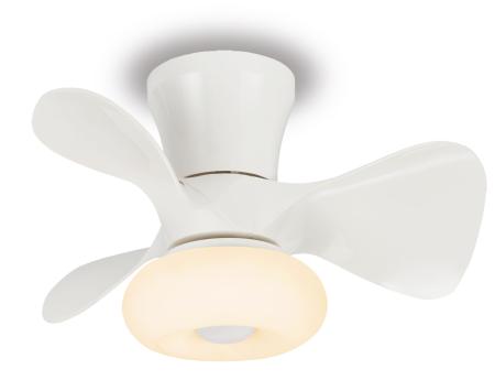 Ventilador Dubi Blanco P&B - Motor DC. luz LED. 55cmØ.