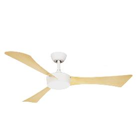Ventilador Tormos Blanco Haya Fabrilamp - Motor DC Ø132cm