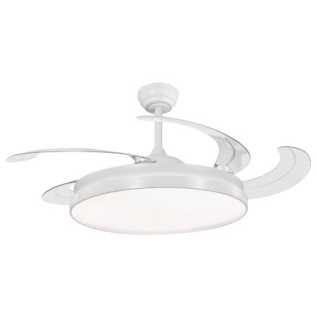 Ventilador retractil ALEMAR Henry Blanco Luz LED Ø60-132 cm