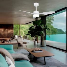 Ventilador de techo ALEMAR Valcano Blanco Luz LED Ø107 cm