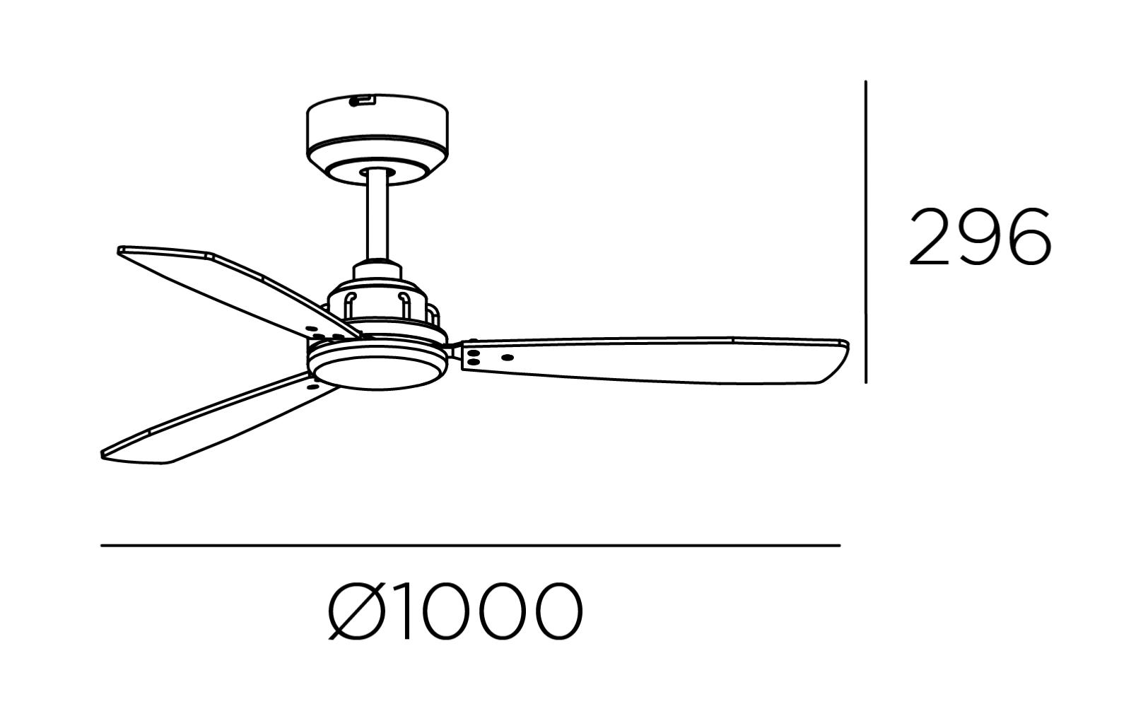 medidas ventilador xaloc Leds-c4 pequeo