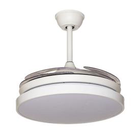Ventilador Tegaluxe - Blanco aspas retractiles 90cm.Ø