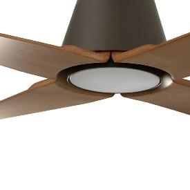 Ventilador Typhoon M Marron Arce Luz Led FARO - Motor DC - Ø130cm.