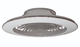 Ventilador ALISIO XL Plata - Mantra. Luz LED Ø73.5cm