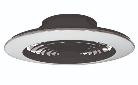 Ventilador ALISIO XL Negro - Mantra. Luz LED Ø73.5cm