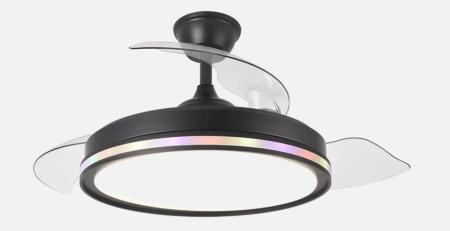 Ventilador Cacique Negro Fabrilamp - Motor DC Ø50-107cm