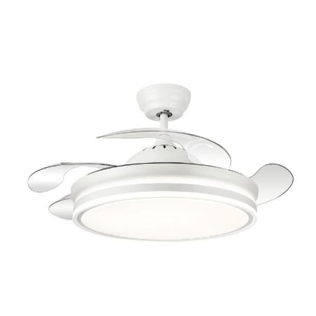 Ventilador Bayomo Blanco Fabrilamp - 4 aspas Motor DC Ø108cm