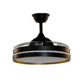 Ventilador Mandarin Fabrilamp Negro Oro - Motor DC Ø108cm