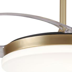 Ventilador retractil Isabella-L Champagne P&B - Motor DC. 50-108cmØ.