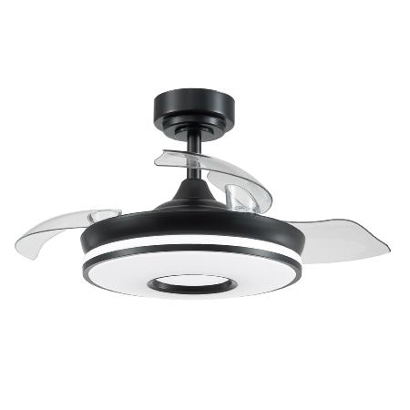 Ventilador Dani Mini Fabrilamp Negro - Motor DC Ø91cm