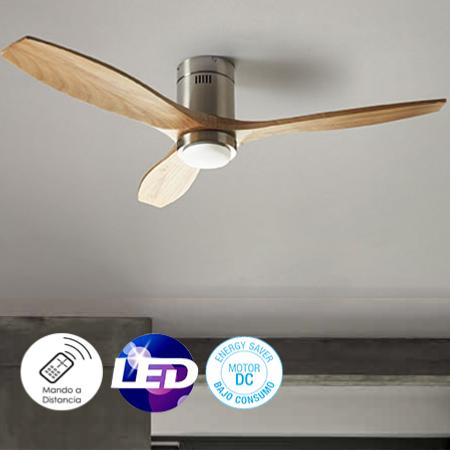 Ventilador Stem LED aspa Pino LEDS-C4, Motor DC Ø137cm