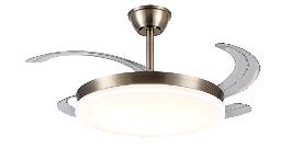 Ventilador Retractil Chloe-L Cuero P&B - Motor DC. 50-108cmØ.