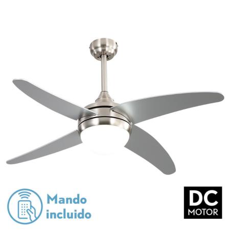 Ventilador OSIRIS Niquel - Fabrilamp. Motor DC. Ø 117cm.