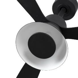 Ventilador AMELIA L CONE Negro FARO - Motor DC - Luz Led Ø132cm