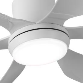 Ventilador Otto Blanco Fabrilamp - Motor DC Ø167cm LED