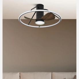 Ventilador Oporto Mini Negro Fabrilamp - Motor DC Ø66cm