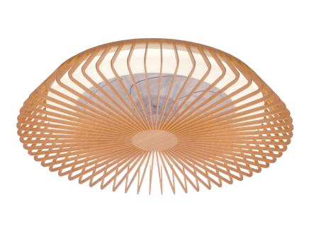 Ventilador Himalaya Mantra - Madera Luz LED Domotico 63cm.Ø