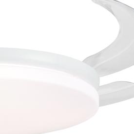 Ventilador retractil ALEMAR Creta Blanco Luz LED Ø50-107 cm