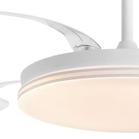 Ventilador retractil ALEMAR Ecos Blanco Luz LED Ø50-107 cm