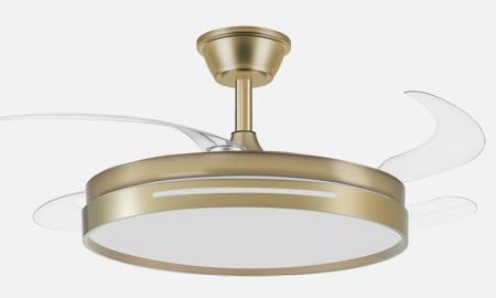 Ventilador MICENAS Cuero Fabrilamp - Motor DC Ø108cm