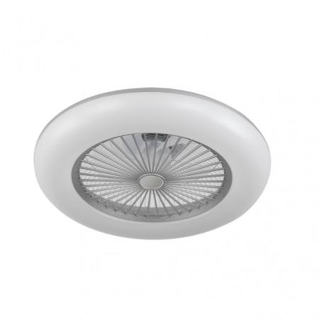 Ventilador Peri Gris Fabrilamp - Ø55cm Luz LED