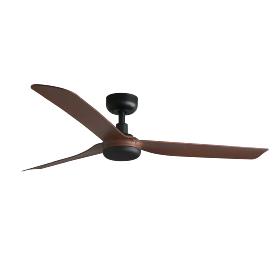 Ventilador PUNT M FARO Sin luz Negro/Madera 130cm.Ø