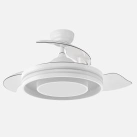 Ventilador Pitufo RGB Fabrilamp Blanco - Motor DC Ø107cm