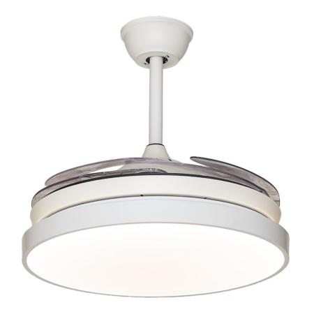 Ventilador Tegaluxe - Blanco aspas retractiles 90cm.Ø
