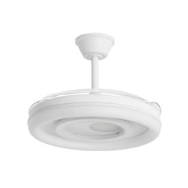 Ventilador retractil ALEMAR Bribon Blanco Luz LED Ø48-106 cm