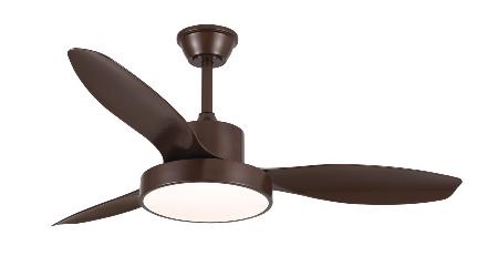 Ventilador Celeste XL Marron - Motor DC. Luz LED. 120cmØ.