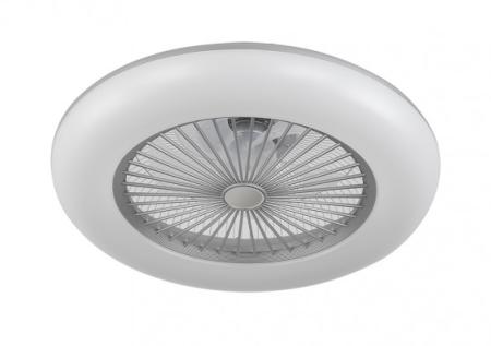 Ventilador Peri Gris Fabrilamp - Ø55cm Luz LED
