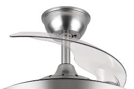 Ventilador Dani Fabrilamp Niquel - Motor DC Ø108cm