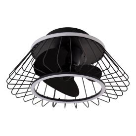 Ventilador de techo ALEMAR Malabo Negro Luz LED Ø50 cm