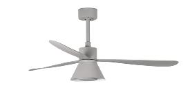 Ventilador AMELIA L CONE Gris FARO - Motor DC - Luz Led Ø132cm